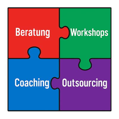 Puzzlegrafik - Hilfe bei der inklusion von Menschen mit Behinderungen